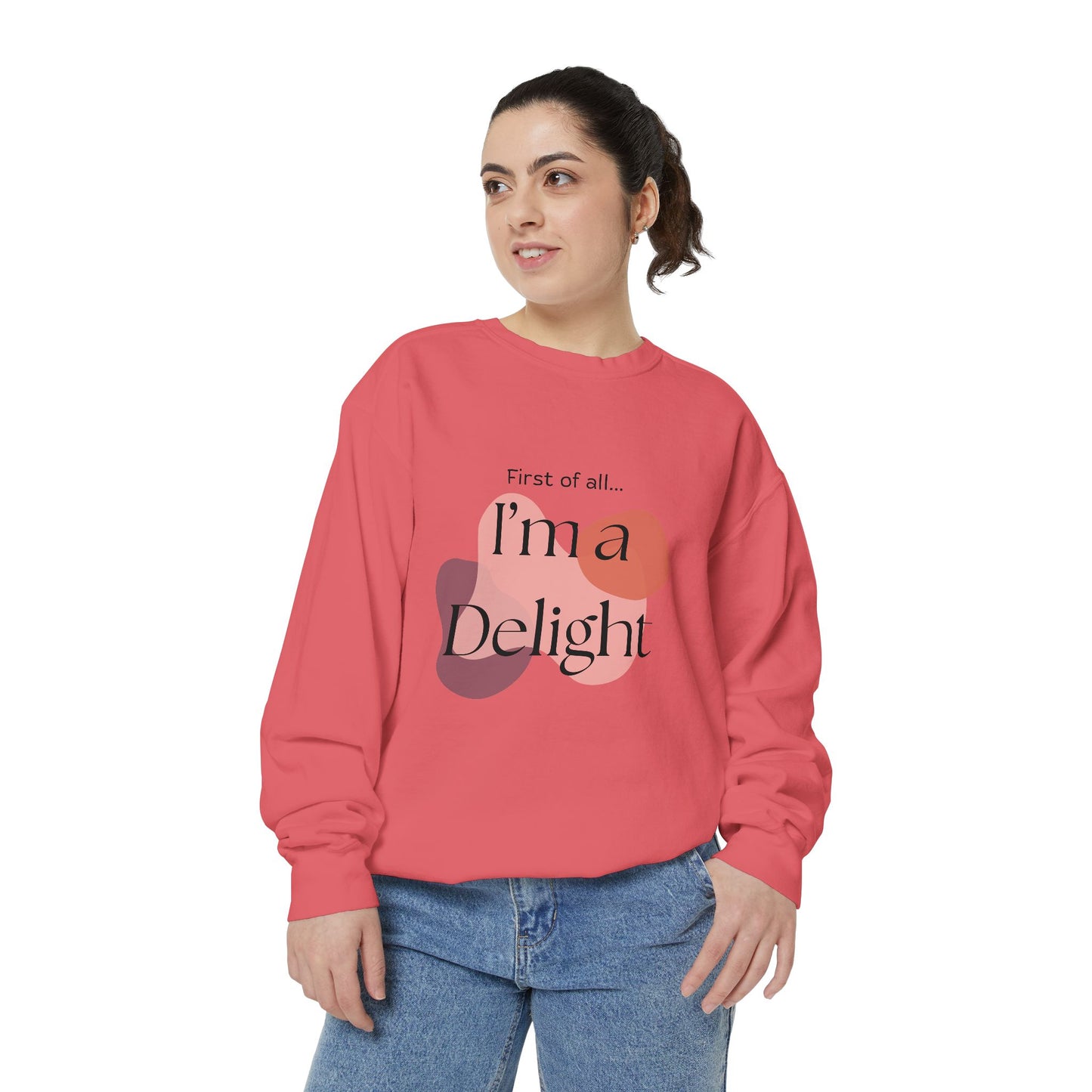 I’m a Delight Unisex Garment-Dyed Sweatshirt