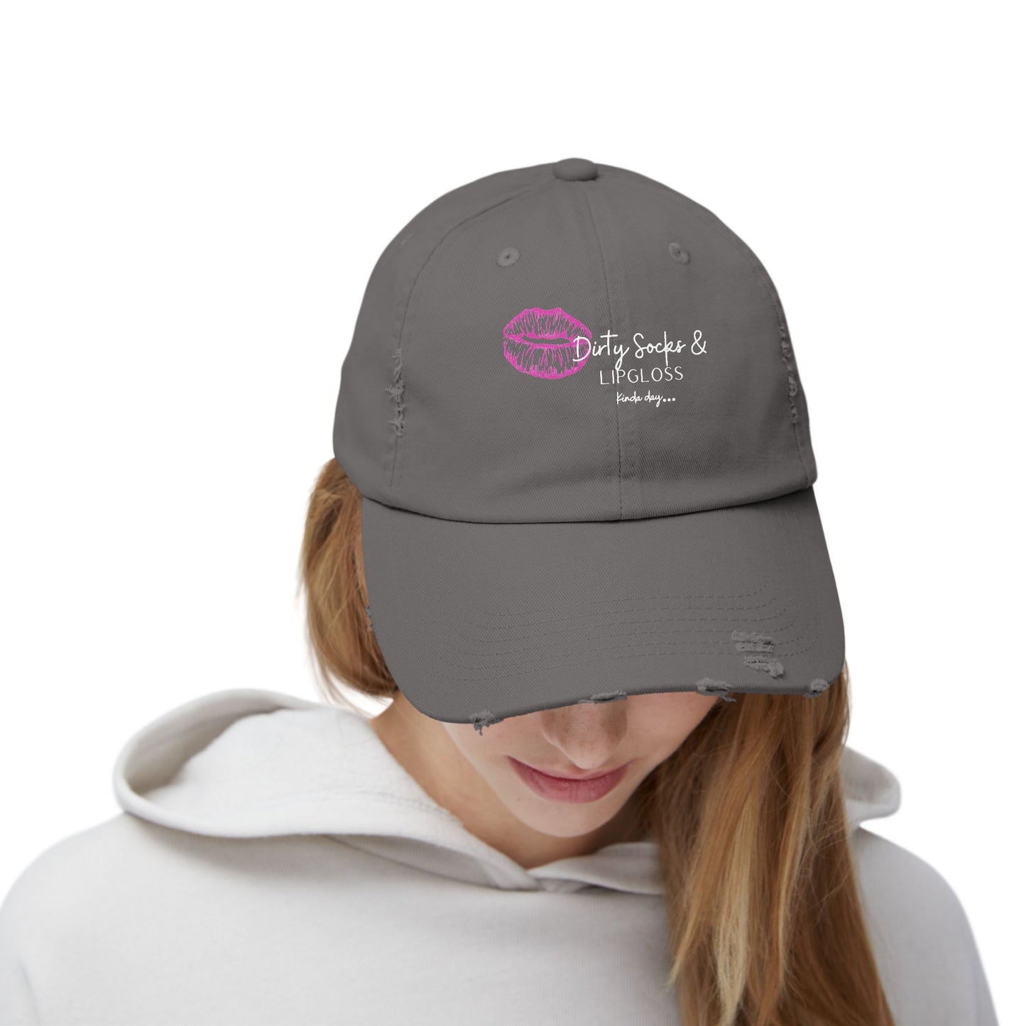 Dirty Socks & Lipgloss Distressed Cap